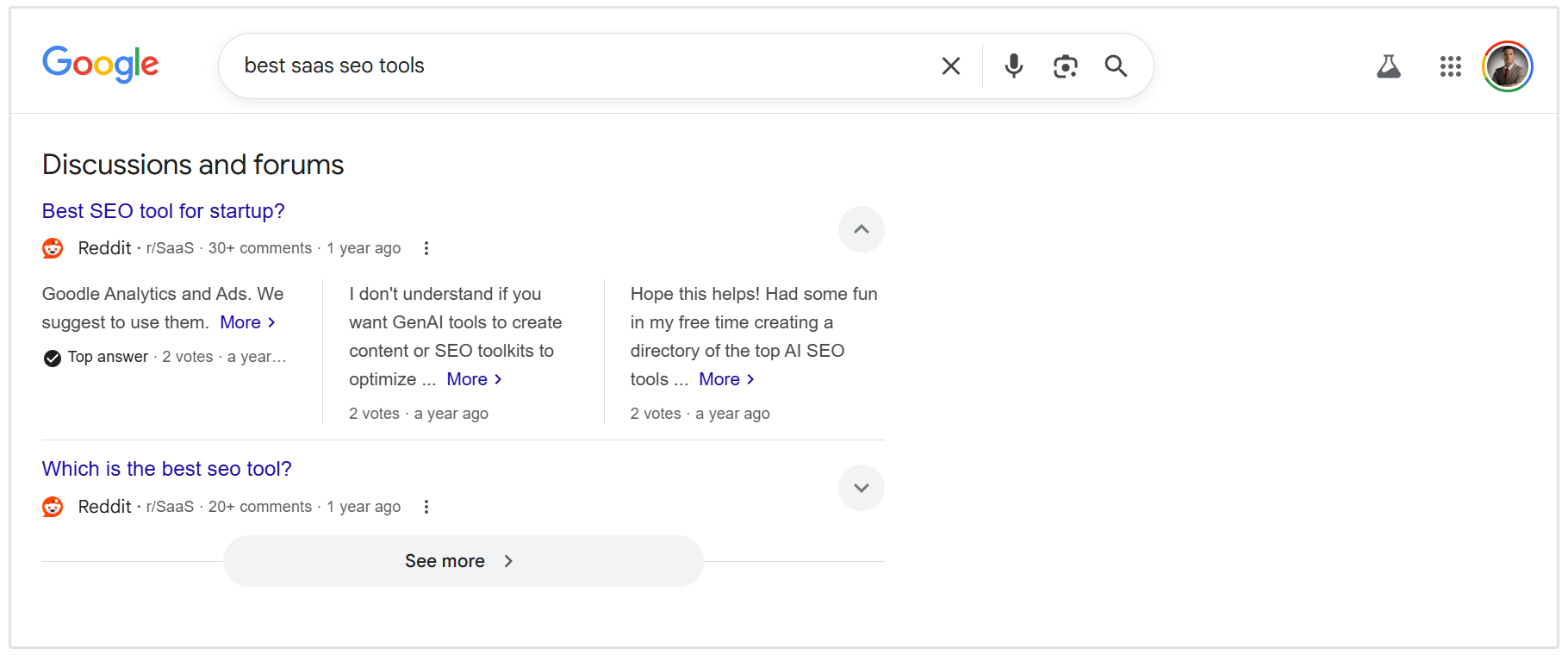 Diskussioner og fora i Google-søgning